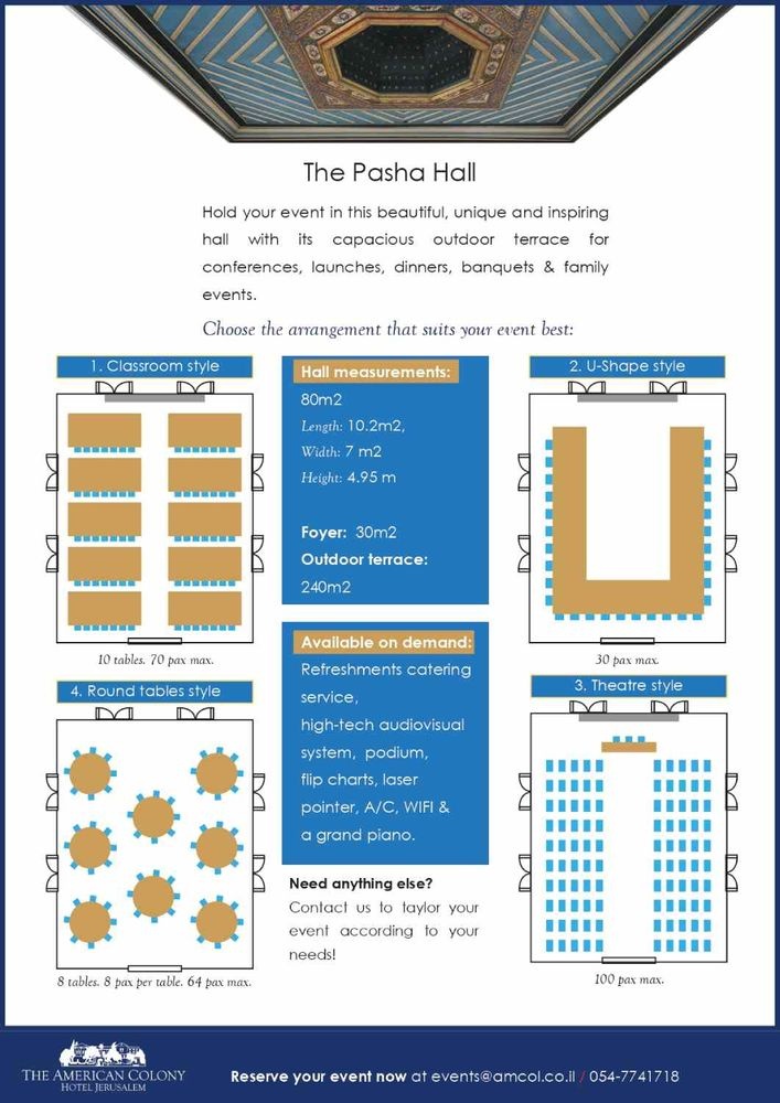 צילום של אולם הפאשה