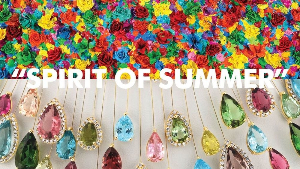 photo of "Spirit of Summer" art exhibition by Sam Halaby at YVEL Design Center