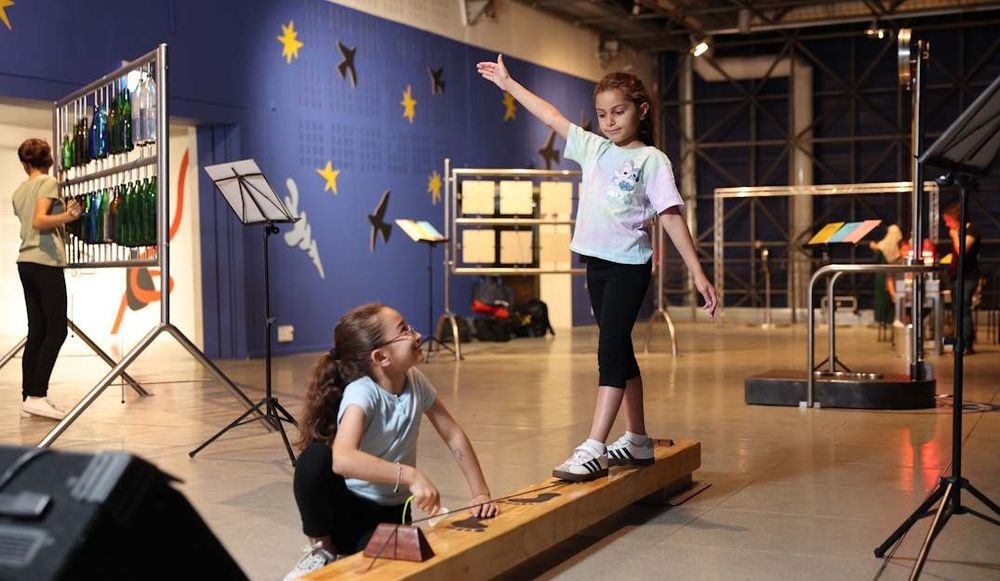 צילום של תערוכת "הכל על הקול" במוזיאון המדע