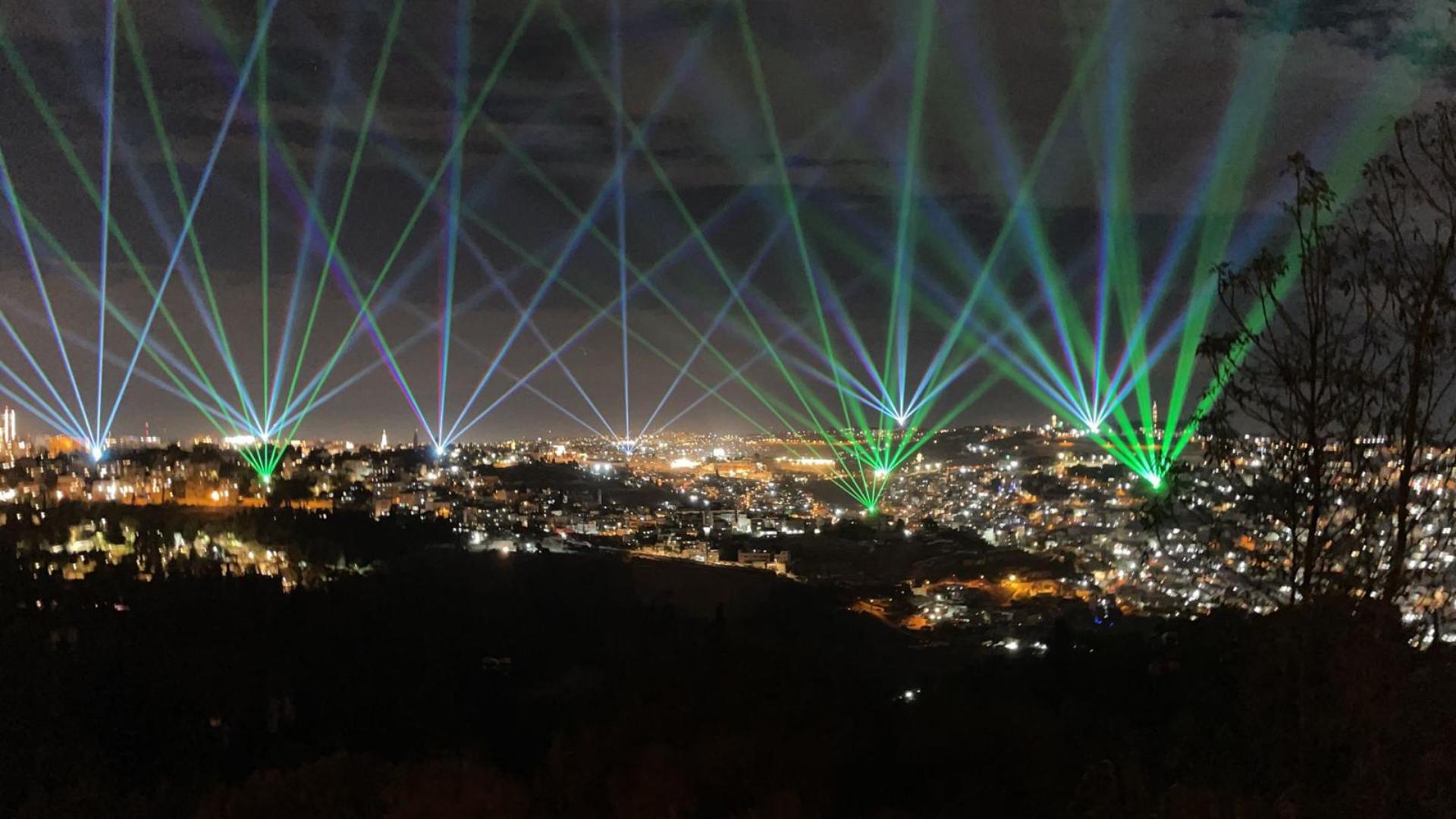 photo de HIGHT LIGHT JLM spectacle de sons et lumières sous le ciel de Jérusalem