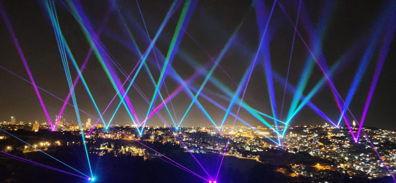 photo de HIGHT LIGHT JLM spectacle de sons et lumières sous le ciel de Jérusalem 