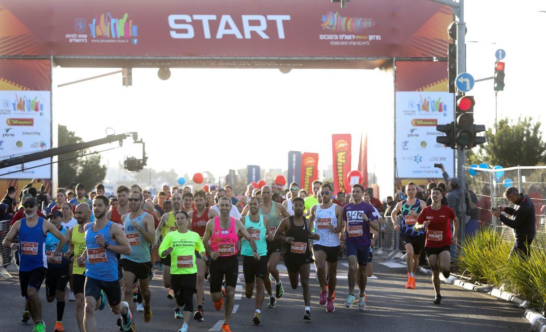 צילום של מרתון ווינר ירושלים 2024