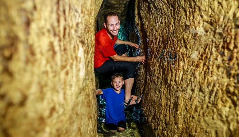 צילום של סיור שכולו הרפתקאות בעיר דוד המקראית