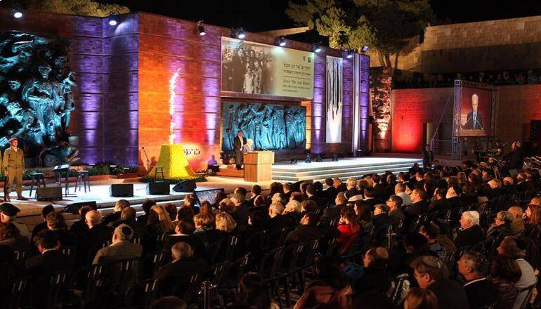 צילום של אירועי יום הזיכרון לשואה ולגבורה 2024 בירושלים