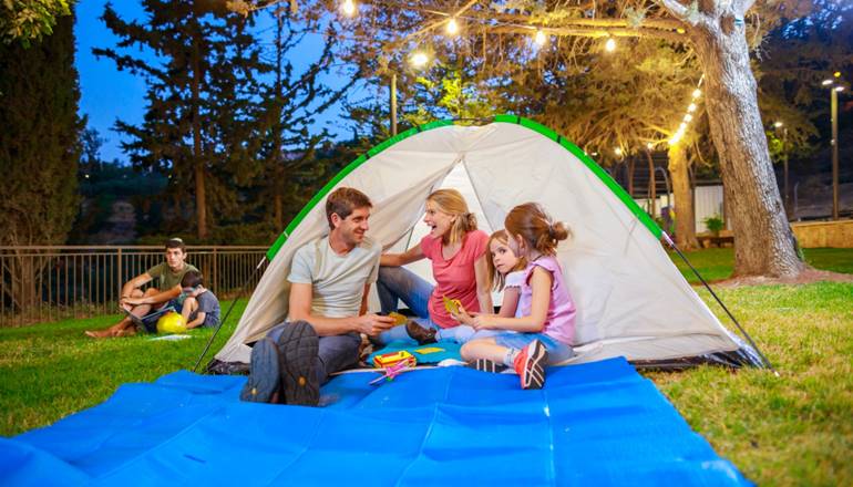 photo of Family camping experience in the peace forest in Jerusalem