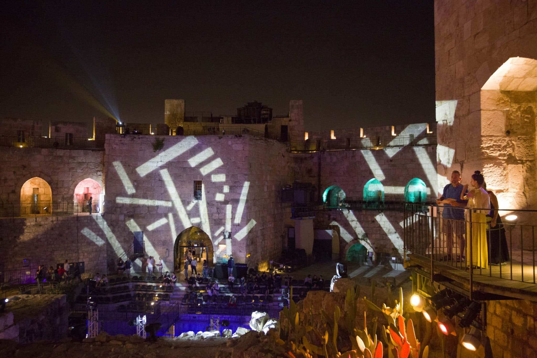 צילום של המלך דוד - מופע אור קולי לילי במגדל דוד