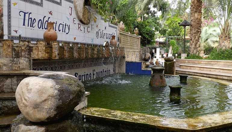 Elisha's fresh water Spring Fountain (Photo courtesy of Bein Harim)