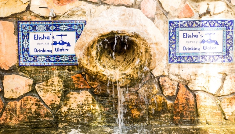 Elisha's refreshing water Spring Fountain (Photo courtesy of Bein Harim)
