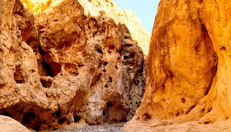 The dry stream of Wadi Dragot (Photo courtesy of Bein Harim)