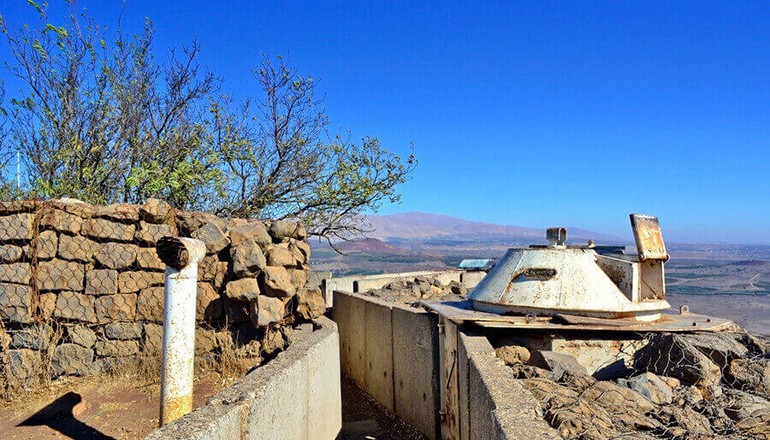 An old Syrian fortification on Mount Bental (Photo courtesy of Bein Harim)