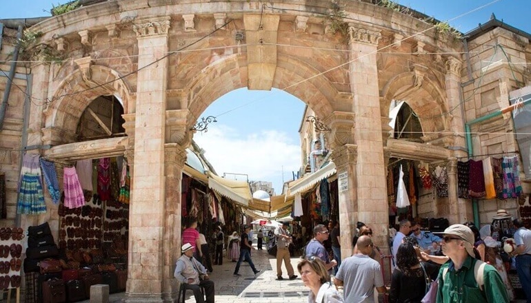 The bustling streets of the Old City (Photo courtesy of Bein Harim)
