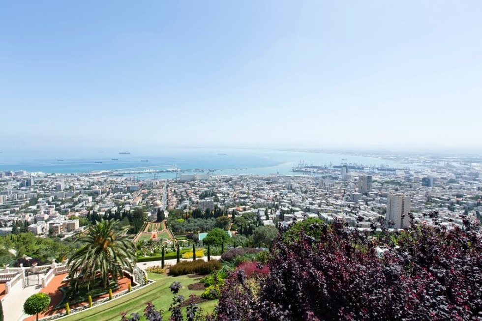 The magnificent Bahai Gardens, Haifa, and the colorful northern cities of Israel
