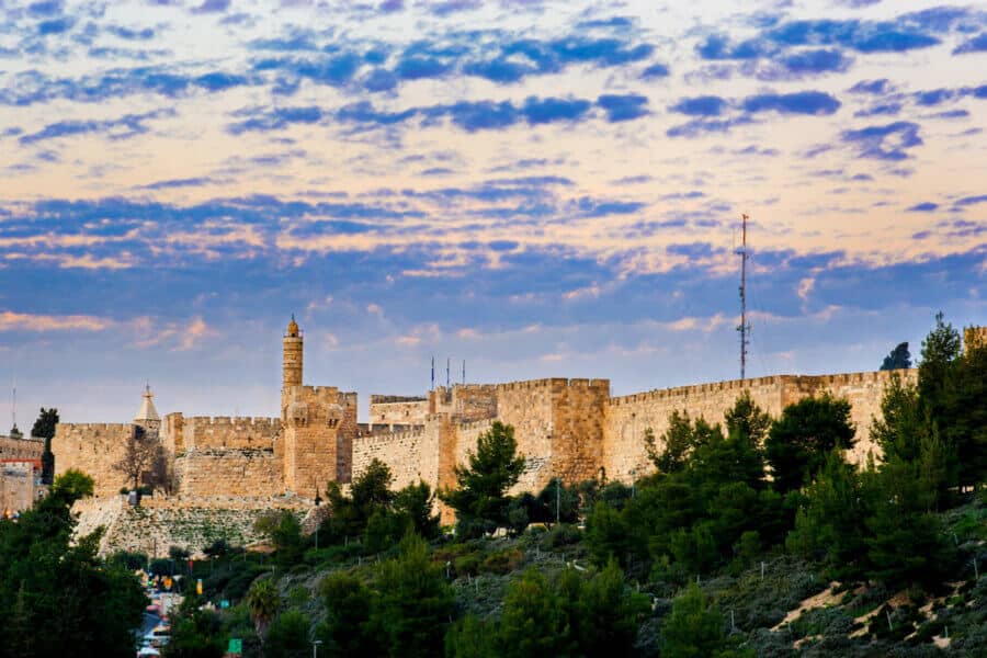 The western Wall and treasures of Jerusalem's Old City 