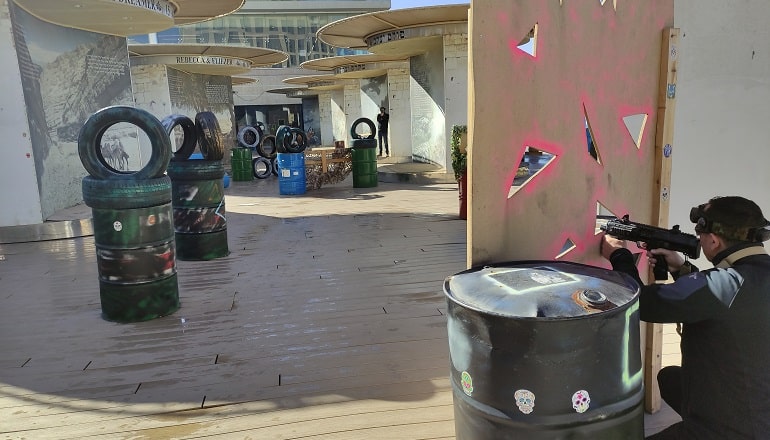 צילום של אלפא טים: לייזר טאג בסינמה סיטי ירושלים